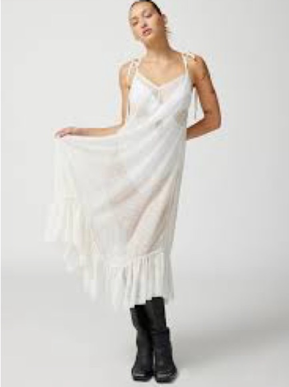 NWT urban outfitters, sheer ivory Maxi dress